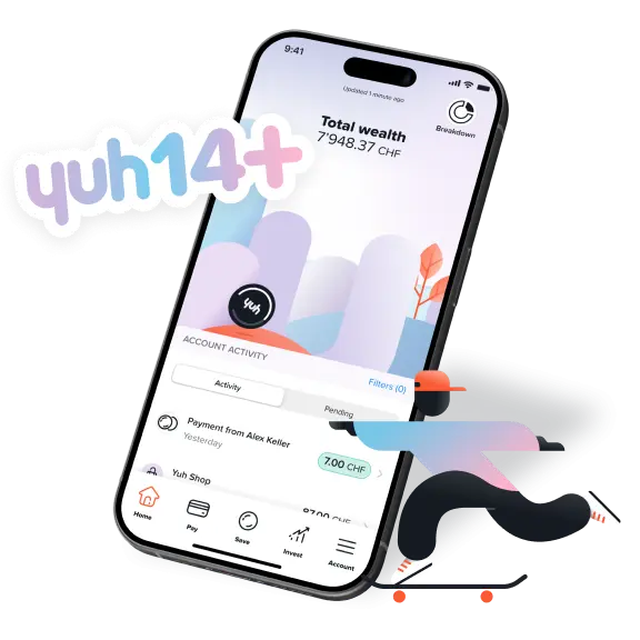 Das Teenager-Konto Yuh 14+