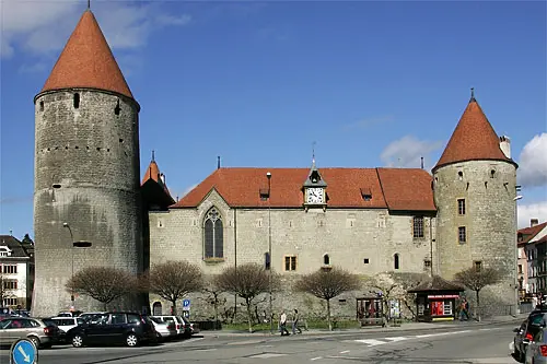 Das schöne alte Schloss von Yverdon-les-Bains