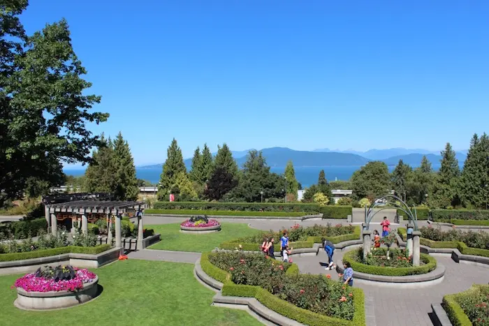 Malerischer Ausblick vom Gelände der University of British Columbia