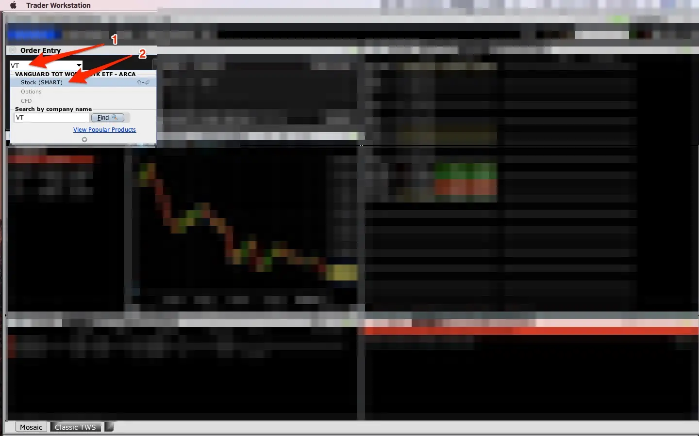 How to buy the VT ETF on Interactive Brokers (step 1)