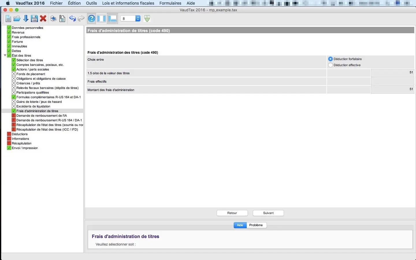 Compare your own values (effective costs) with the flat rate computed. Choose the solution that save you taxes the most