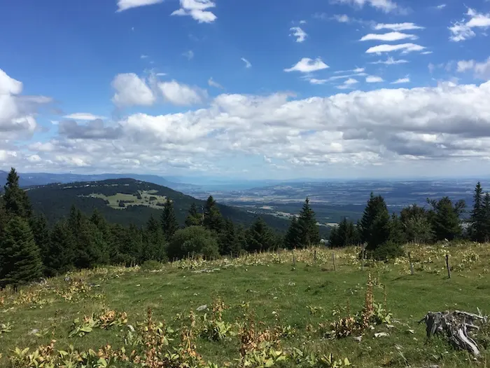 View on the Neuchâtel Lake from the Jura mountains