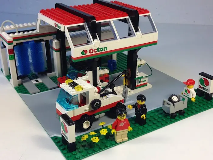 So many memories with this Lego Octan gas station!