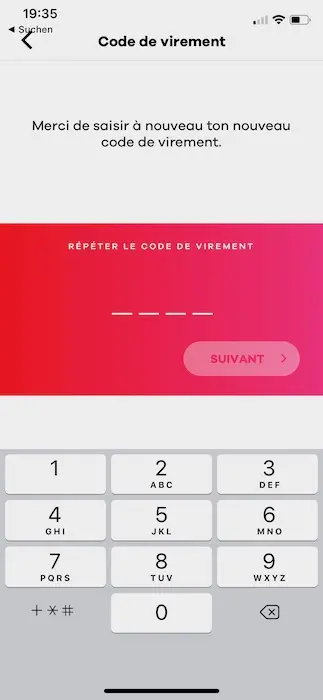 Wire transfer code confirmation