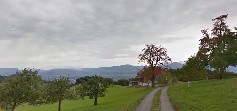 Haus im Kanton St. Gallen (Kredit: Google Maps)