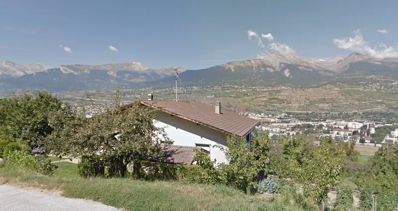 Maison à Sion, Valais (crédit: Google Maps)