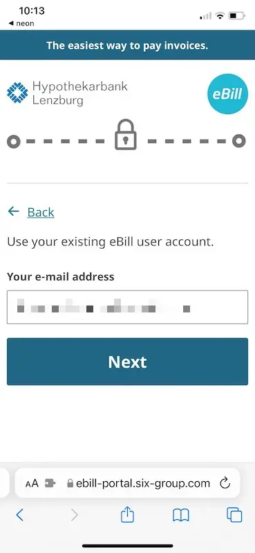 Enter your email (bis)
