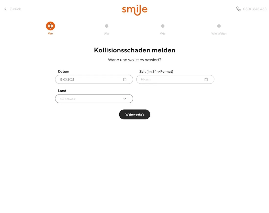 And you fill in the form that will generate a report for you automatically at Smile.direct