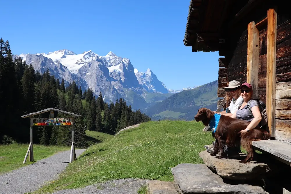 Wandern in der Nähe von Meiringen in der Schweiz