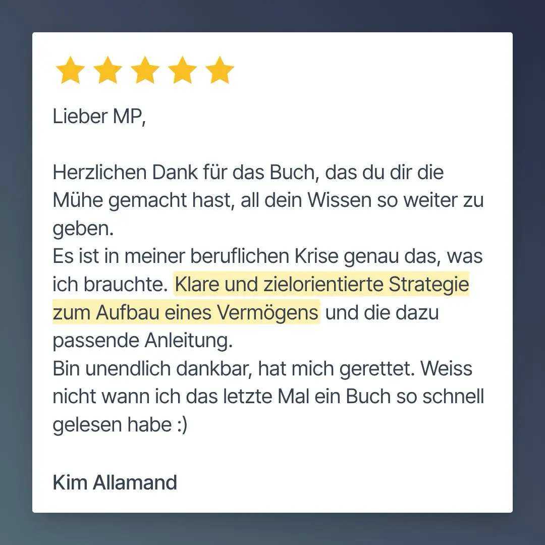 Erfahrungsbericht von Kim zum 'Frei mit 40 in der Schweiz'