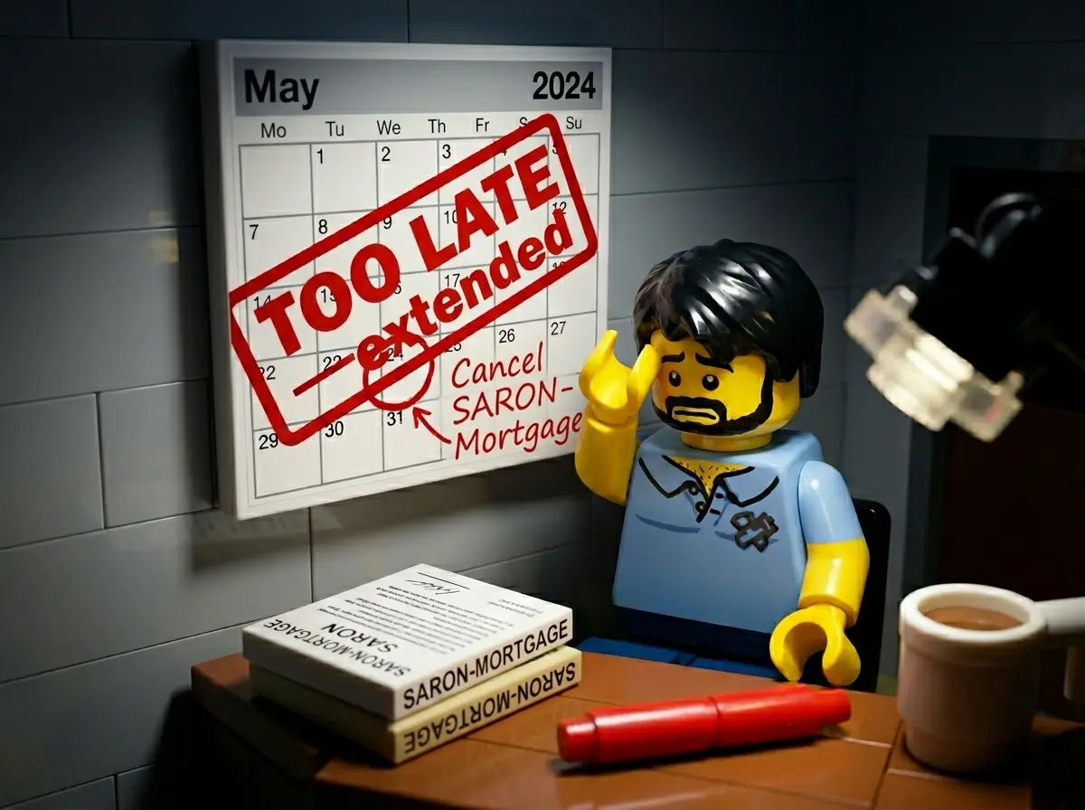The cancellation reminder I should have set before my SARON mortgage tacitly renewed