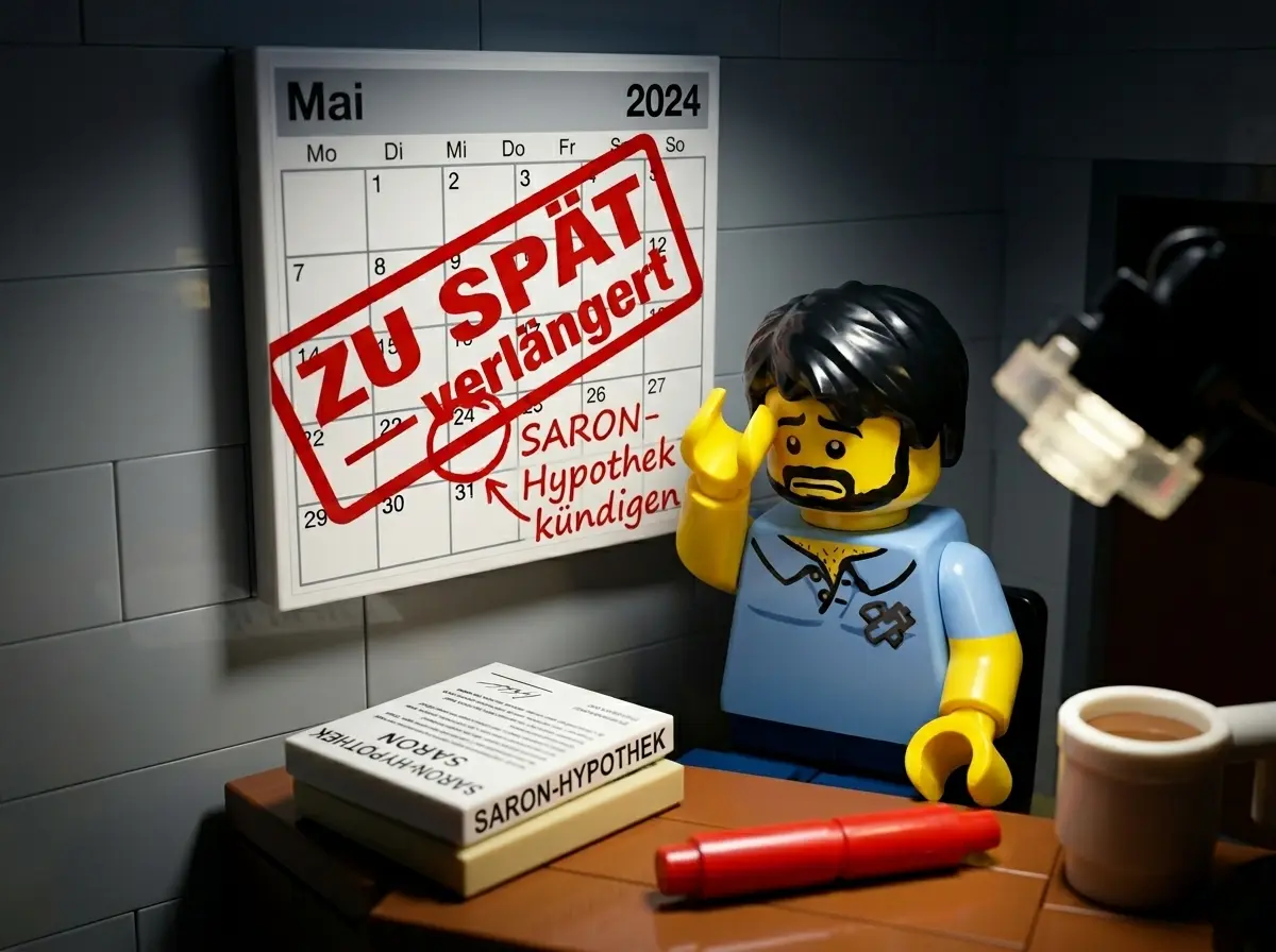 Die Kündigungs-Erinnerung, die ich hätte setzen sollen, bevor sich meine SARON-Hypothek stillschweigend verlängert hat