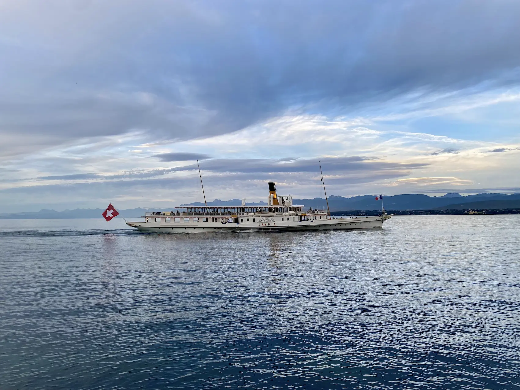 The Savoie steamboat on Lake Geneva, on whose banks we've been living for almost 10 years