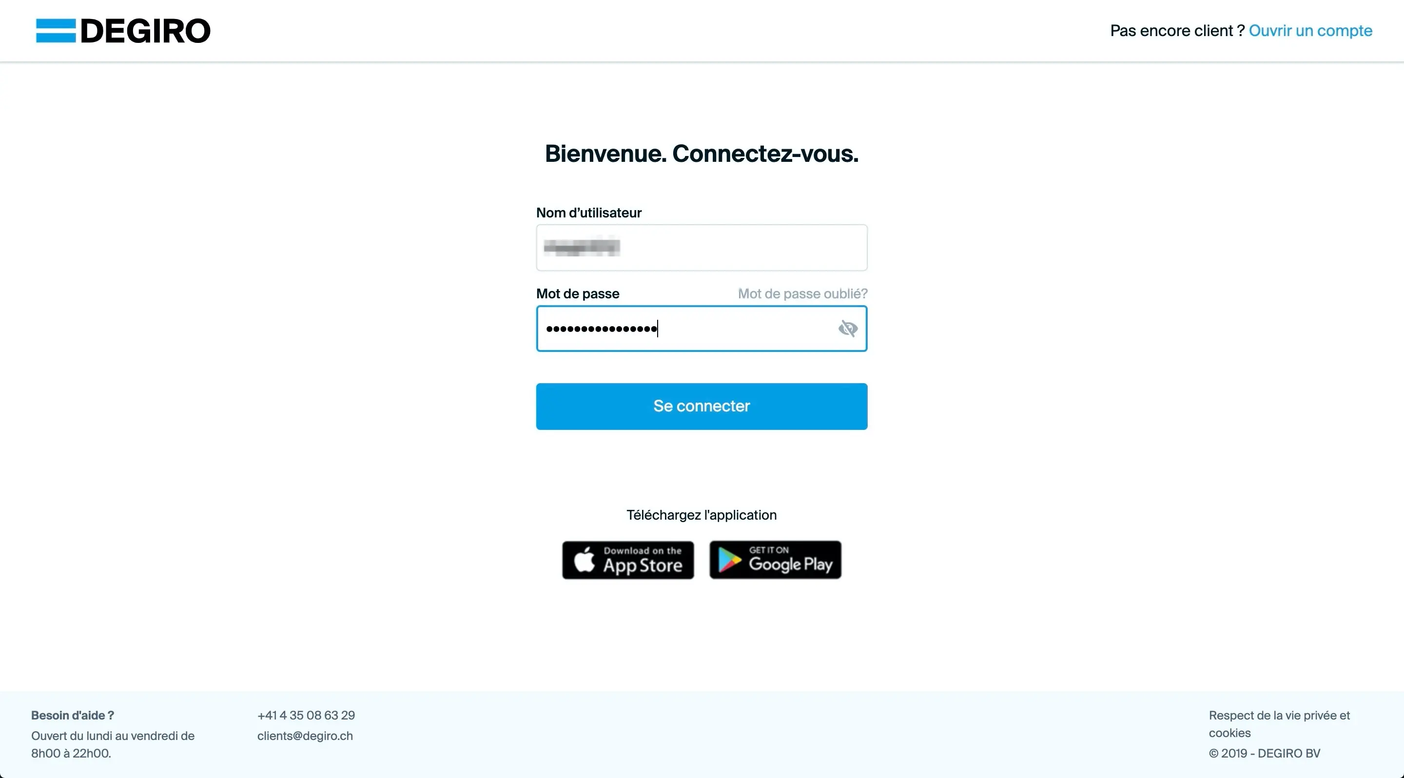 You can login with your credentials now