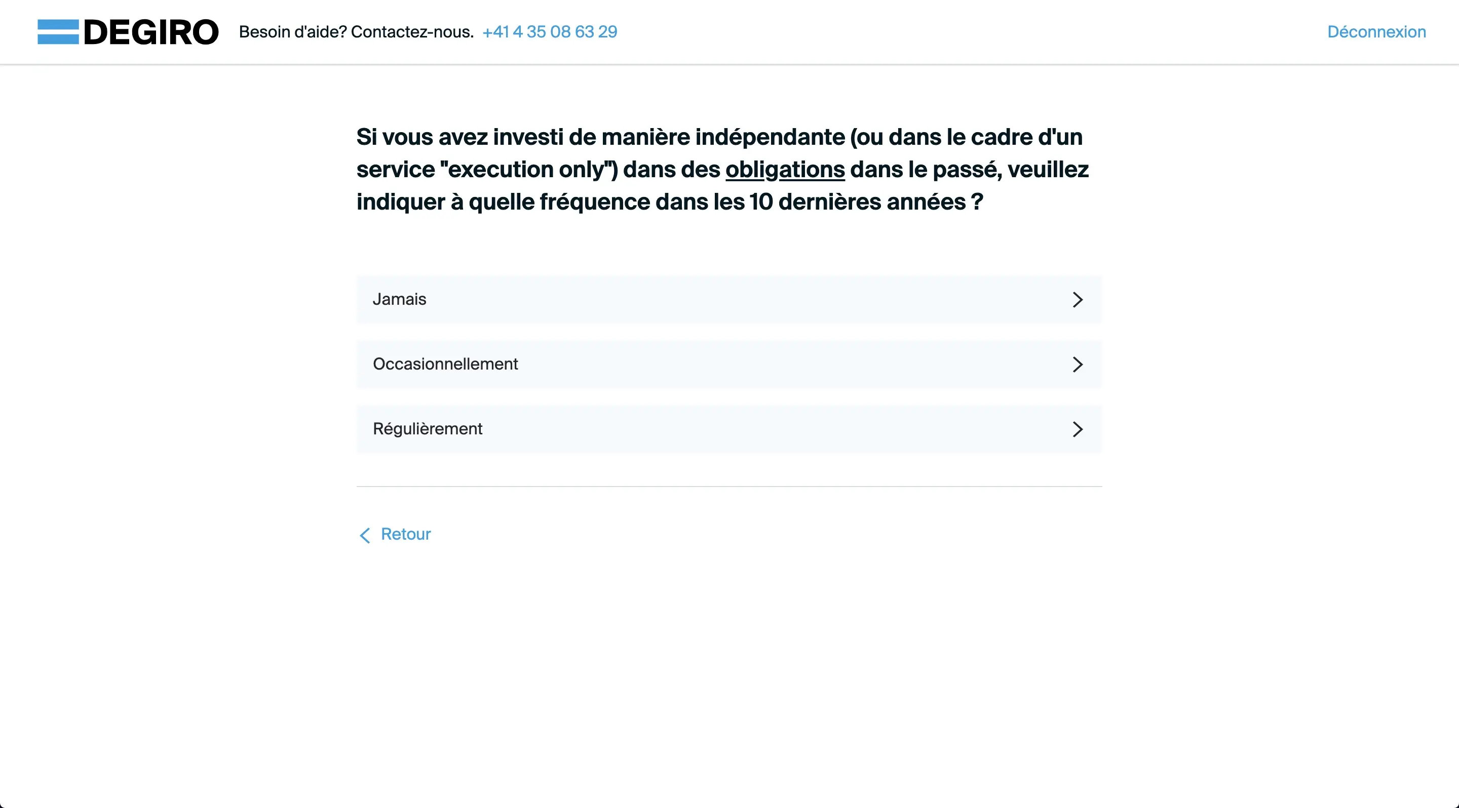 Same thing for bonds