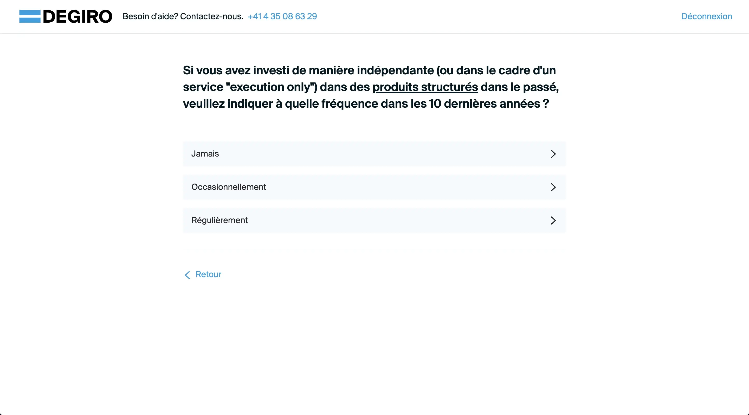 Same thing for structured products