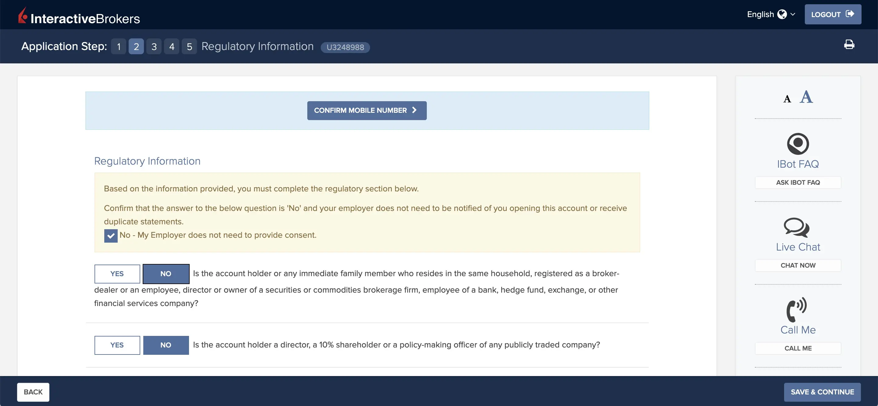 Regulatory information