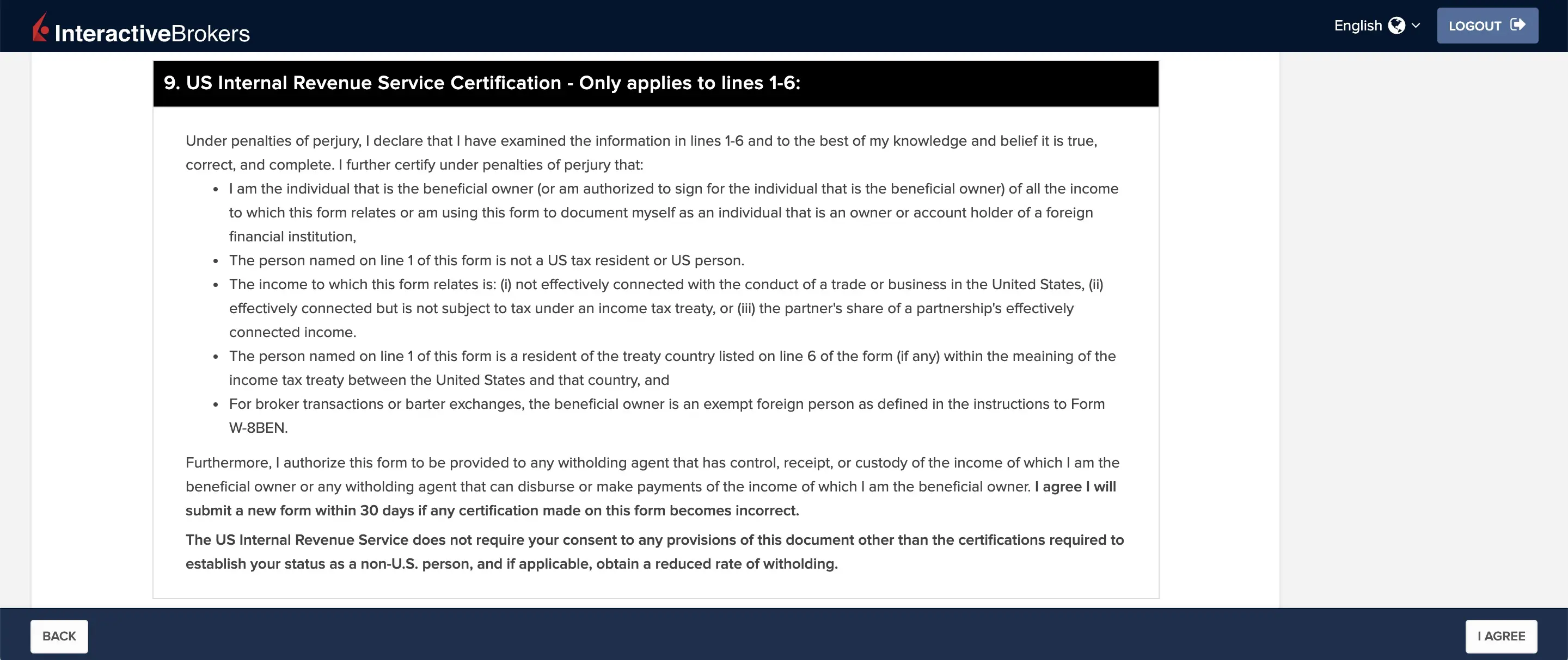 Certification of tax residencies (IRS legal blabla)