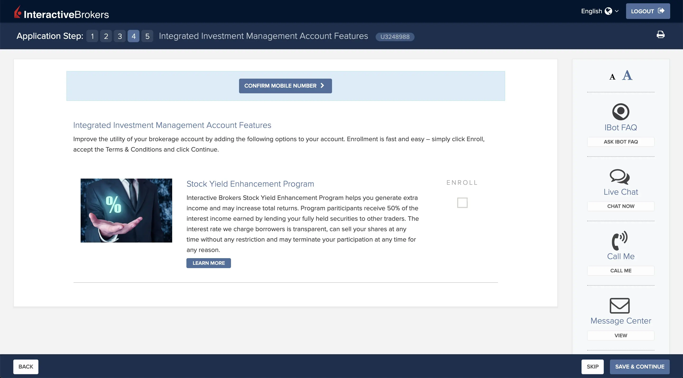 Stock yield enhancement program