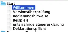 Neuen Updates unter 'Versionsüberprüfung' suchen oder erhält Hilfe bei den 'Bedienungshinweise'