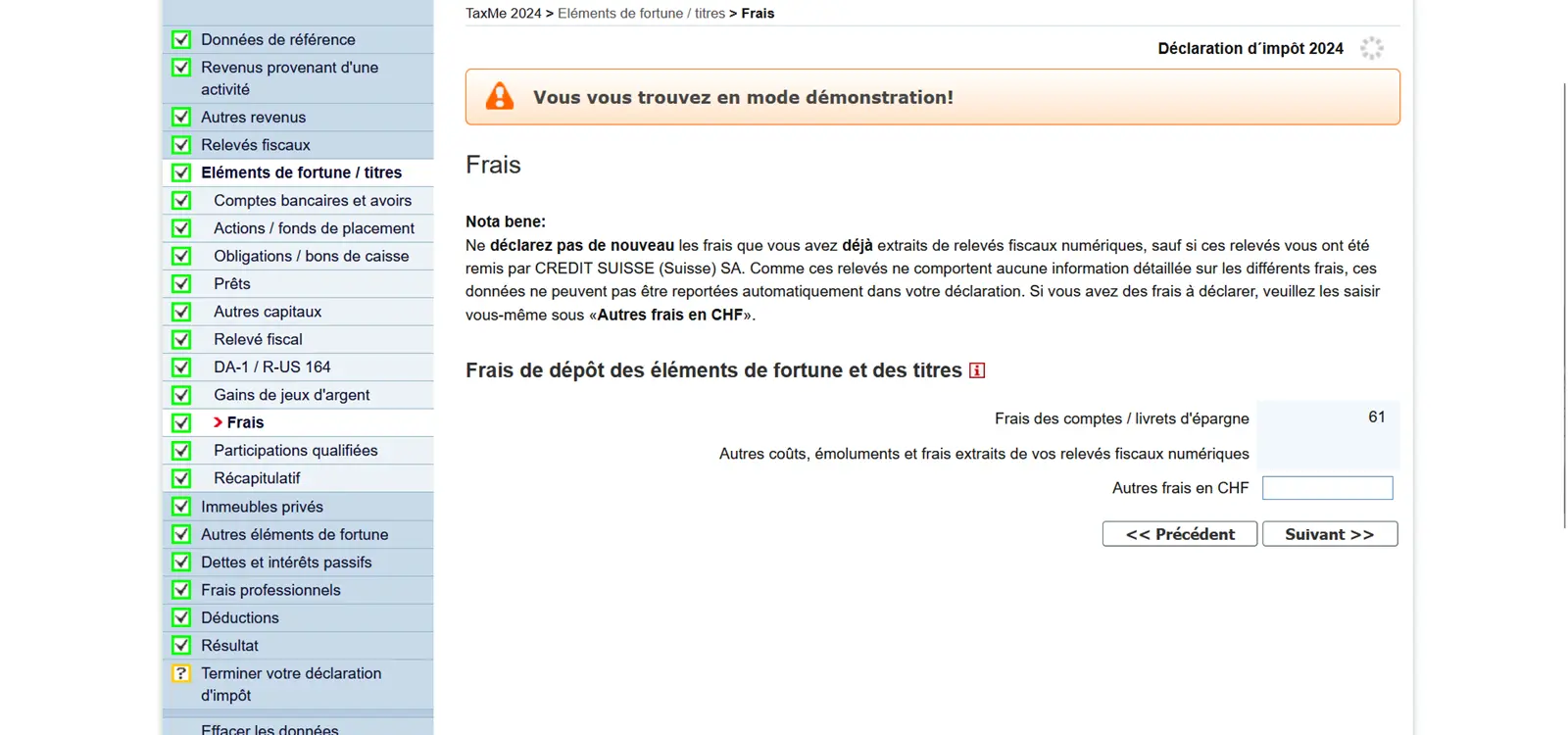 Frais de garde de titres et d'actifs dans la déclaration d'impôts