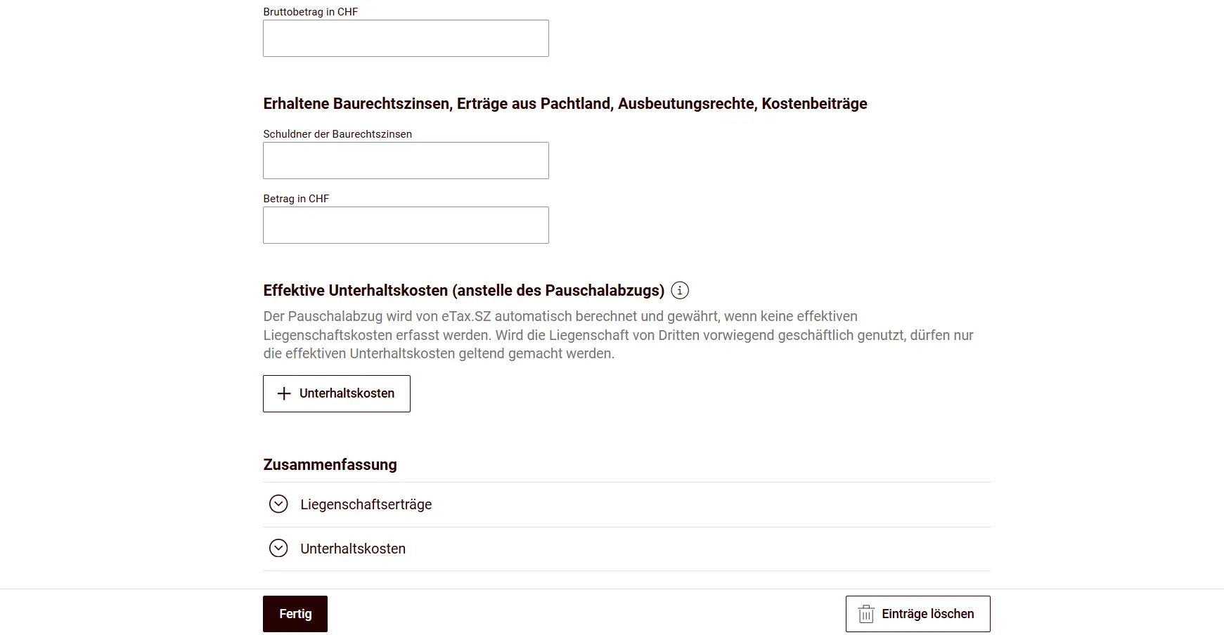 Choosing between flat-rate deduction and effective maintenance costs for the property