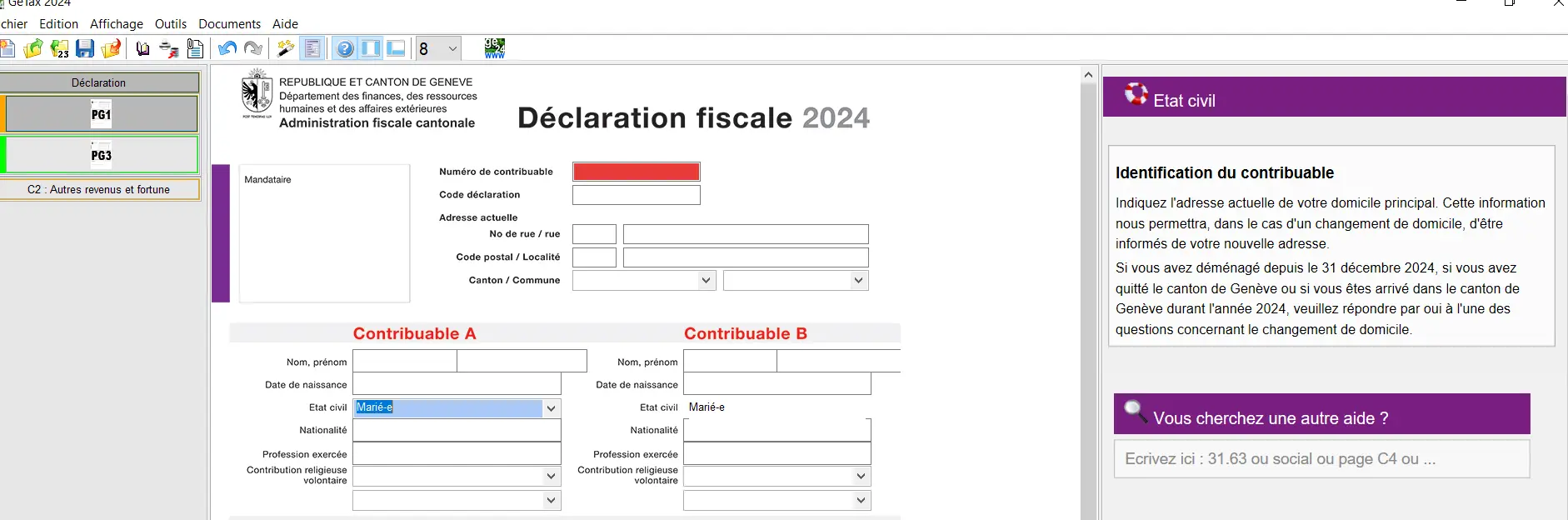GeTax Formular-Version