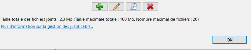 Verwaltung von Belegen in GeTax