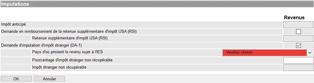 Steuerabzüge in GeTax mit Antrag auf Rückerstattung der US-Quellensteuer und Abzug der ausländischen Steuer über das Formular DA-1