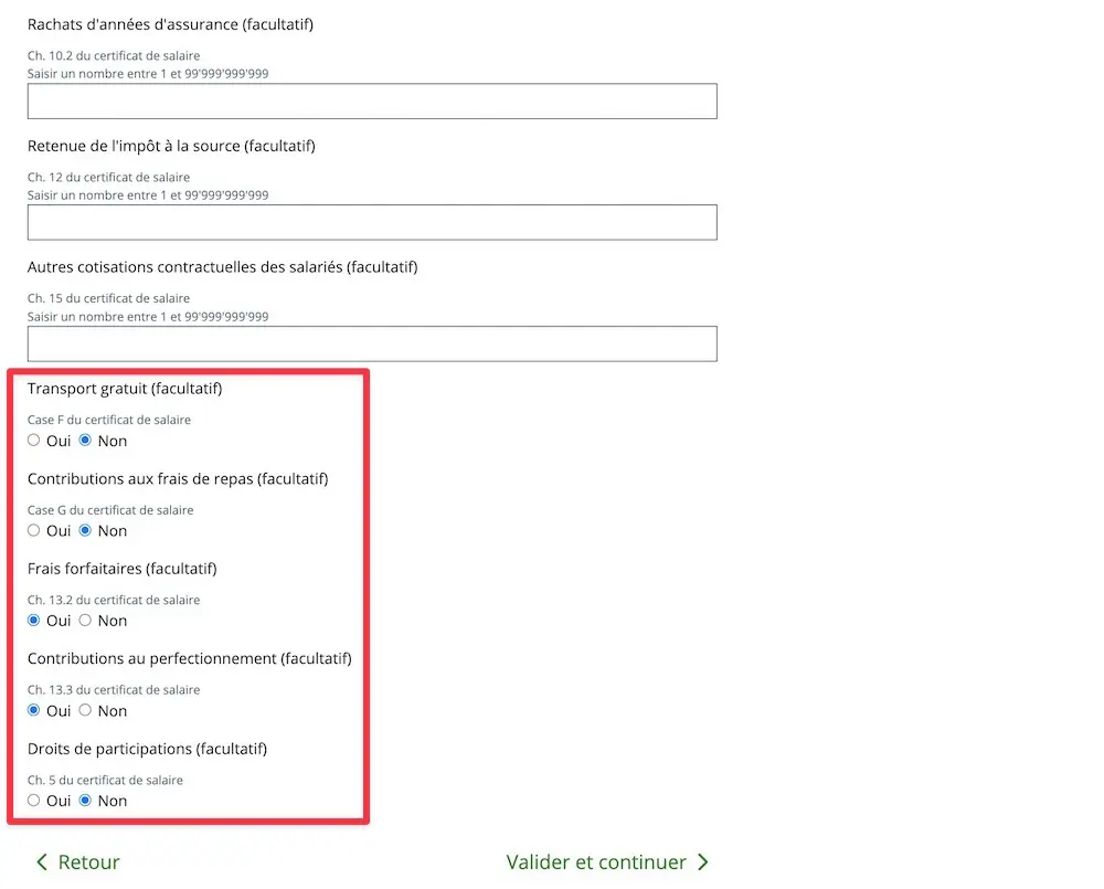 Declaration of the benefits provided by Mr MP's company